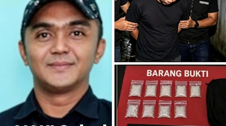 Tersangka saat dibekuk oleh Satnarkoba Polres Gowa dalam operasi senyap, sementara MAKI Sulsel mendesak pengungkapan jaringan bandar besar di balik kasus tersebut dalam keterangannya tertulisnya, Sabtu (02/5/2026) (Foto: Istimewa)