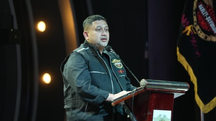 Wali Kota Makassar, Appi, saat memberikan sambutan pada pelantikan Pengurus Cabang HDCI Makassar dan HDCI Kendari periode 2025–2028, di Hotel Claro Makassar, Sabtu (2/5/2026) (Foto: Istimewa)