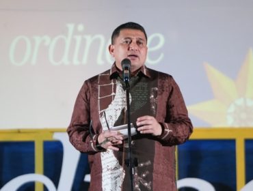 Wali Kota Makassar, Munafri Arifuddin memberikan sambutan saat pembukaan Makassar International Writers Festival 2026 di Benteng Rotterdam, Kamis, malam (14/5/2026) (Foto: Istimewa)