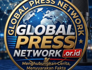 Logo Global Press Network (GPN) yang resmi diluncurkan sebagai identitas wadah dan media pers internasional berstandar global, Jakarta, Jumat (26/6/2026) (Foto: Tim Pedoman Suara)