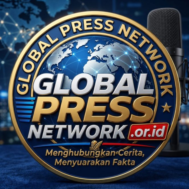 
					Logo Global Press Network (GPN) yang resmi diluncurkan sebagai identitas wadah dan media pers internasional berstandar global, Jakarta, Jumat (26/6/2026) (Foto: Tim Pedoman Suara)